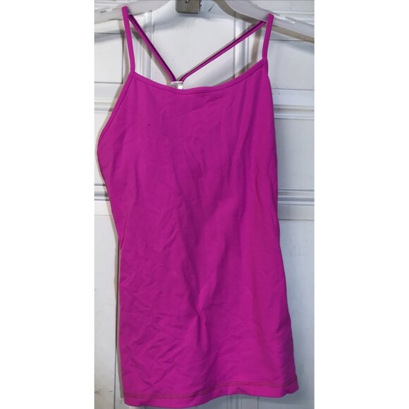EUC Ivivva By Lululemon Sz 14 Girls Tank Top Strappy Racerback Built In Support - Picture 1 of 5